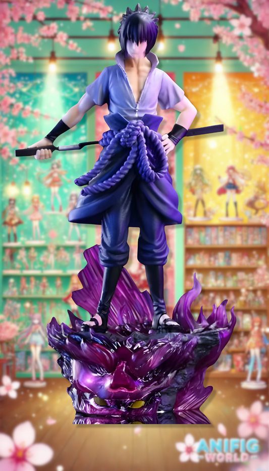 MegaHouse Naruto Figure – Uchiha Sasuke PVC Action Figure, 36cm Collectible Model